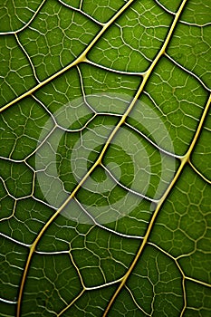 Biomorphic design tree leaf macro.