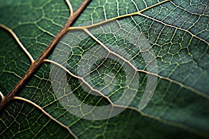 Biomorphic design tree leaf macro.