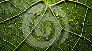 Biomorphic design tree leaf macro.