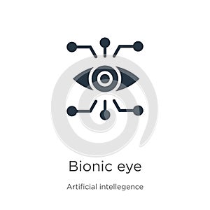 Bionic eye icon vector. Trendy flat bionic eye icon from artificial intellegence and future technology collection isolated on