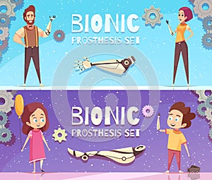 Bionic Prosthesis Banners Set