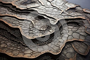 Bionic surface freeform natural soil texture