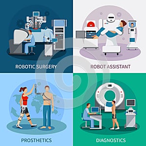 Bionic 2x2 Design Concept With Robotic Equipment photo