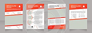 Biopharmaceutical development blank brochure design photo