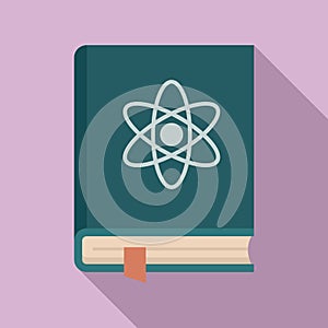 Biophysics book icon, flat style