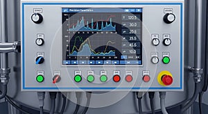 Bioprocessing or fermentation system commonly used in laboratories