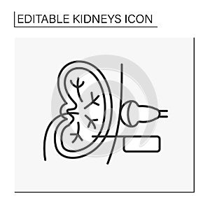 Biopsy line icon