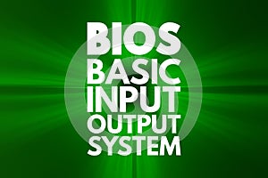 BIOS - Basic Input Output System acronym