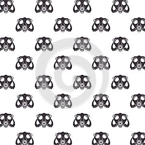 Biosafety gas masks pattern background