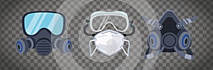 Biosafety masks and mouthcap protection accessories