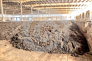 Biosolids sludge storage ready for fram land