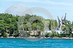 Biosphere and Calder sculpture at Montreal