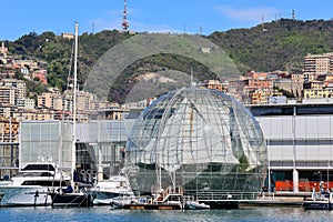 biosphere by Renzo Piano in Genoa, Italy photo