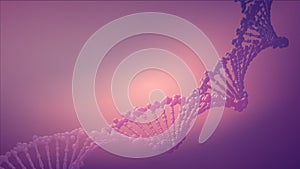 Biotechnology abstract banner. DNA illustration. Medical background