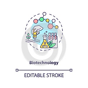 Biotechnology concept icon