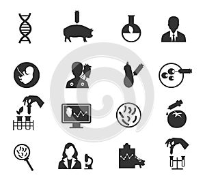 Biotechnology Icon Set