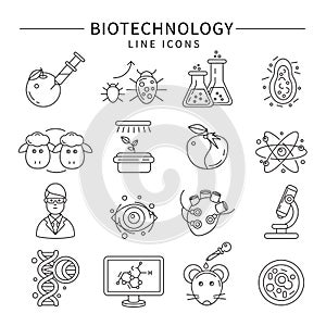 Biotechnology Icon Set