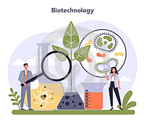 Biotechnology industry sector of the economy. Healthcare products