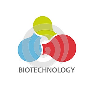 Biotechnology molecule symbol