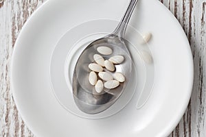 Biotin supplement antioxidant still life