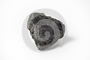 Biotite ore on white background.