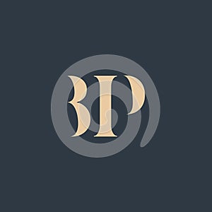 BIP abstract letter logo