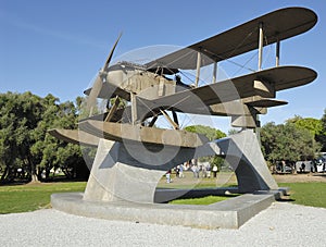 Biplane Monument in Portugal