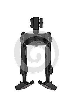 Bipod for sniper rifle isolate on a white background