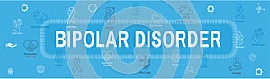 Bipolar Disorder or Depression BP Icon Set & Web Header Banner