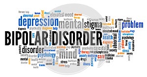 Bipolar disorder word cloud
