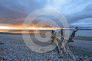 Birch Bay State Park Stormy Sunset