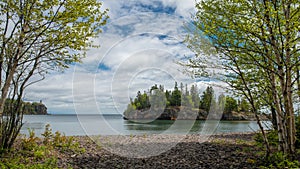 Birch, lake superior, ellingson island, split rock lighthouse