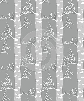 Birch tree.seamless pattern