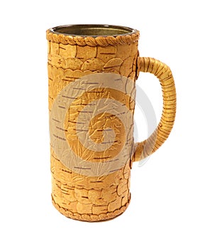 A birchen mug isolated on white background