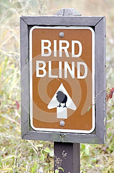Bird Blind Sign