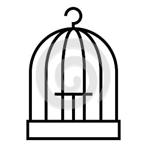 Bird cage icon vector