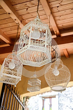 Bird cages lamp