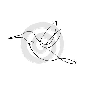 Bird continuous line drawing vector illustration minimalist design good for logo branding and abstract minimalism poster