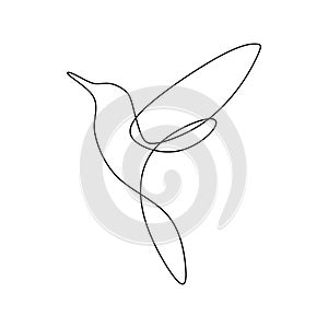 Bird continuous line drawing vector illustration minimalist design good for logo branding and abstract minimalism poster