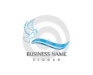 Bird Dove Logo Template