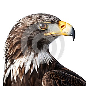 Bird eagle beautiful predatory isolated on white background