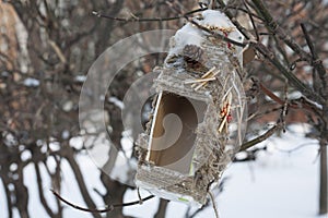 A bird feeder