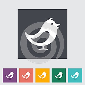Bird flat icon.