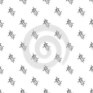 Bird flu virus pattern vector seamless