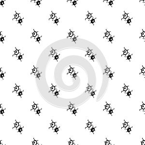 Bird flu virus pattern vector seamless