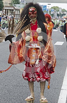 Bird ghost at Nagoya Festival, Japan