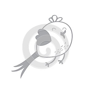 A bird illustration.. Vector illustration decorative background design photo