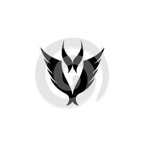 Bird logo template vector