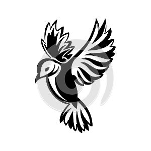 Bird logo vector design template basic RGB