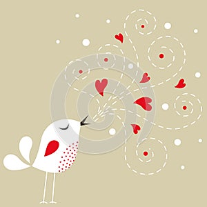 Bird love card
